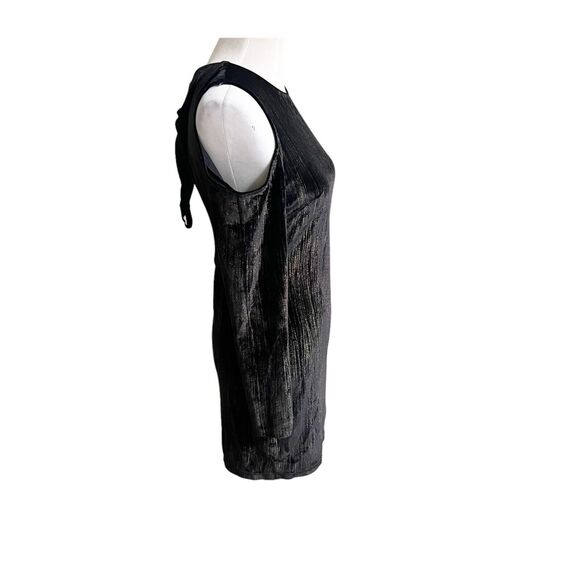 Topshop NWT Metallic Dress Party Cocktail Size 8 Open Shoulder Open Back - Picture 2 of 10